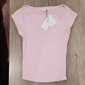 Zara Recovwry Rib Soft Pink Women's Top sise Medium